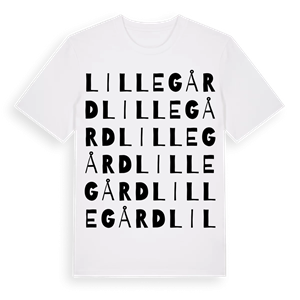 Lillegård ordlek t-shirt – ekologisk bomull t-shirt från Pinshirt