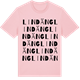 Pink Cotton t-shirt med Lindäng ordlek t-shirt