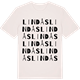 Vintage White t-shirt med Lindås ordlek t-shirt