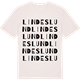 Vintage White t-shirt med Lindeslund ordlek t-shirt