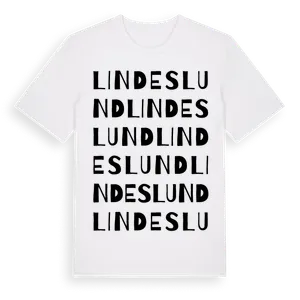 Lindeslund ordlek t-shirt – ekologisk bomull t-shirt från Pinshirt