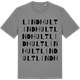 Mid Heather Gray t-shirt med Lindhult ordlek t-shirt