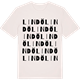 Vintage White t-shirt med Lindö ordlek t-shirt