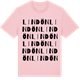 Pink Cotton t-shirt med Lindön ordlek t-shirt