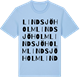 Blue Soul t-shirt med Lindsjöholm ordlek t-shirt