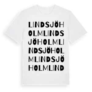 Lindsjöholm ordlek t-shirt – ekologisk bomull t-shirt från Pinshirt