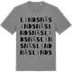 Mid Heather Gray t-shirt med Lindsnäs ordlek t-shirt