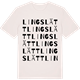 Vintage White t-shirt med Lingslätt ordlek t-shirt