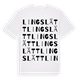 Lingslätt ordlek t-shirt