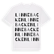White t-shirt med Linnebacken ordlek t-shirt