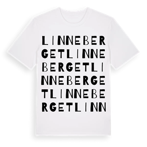 Linneberget ordlek t-shirt – ekologisk bomull t-shirt från Pinshirt