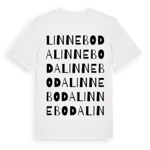Linneboda ordlek t-shirt – ekologisk bomull t-shirt från Pinshirt