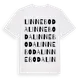 White t-shirt med Linneboda ordlek t-shirt