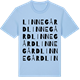 Blue Soul t-shirt med Linnegård ordlek t-shirt