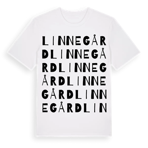 Linnegård ordlek t-shirt – ekologisk bomull t-shirt från Pinshirt