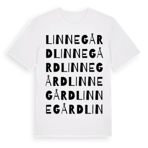Linnegård ordlek t-shirt – ekologisk bomull t-shirt från Pinshirt