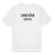 White t-shirt med Linnehörn i Sverige t-shirt