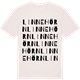 Vintage White t-shirt med Linnehörn ordlek t-shirt