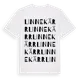 White t-shirt med Linnekärr ordlek t-shirt