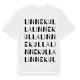 White t-shirt med Linnekulla ordlek t-shirt