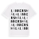 Linnersmåla ordlek t-shirt