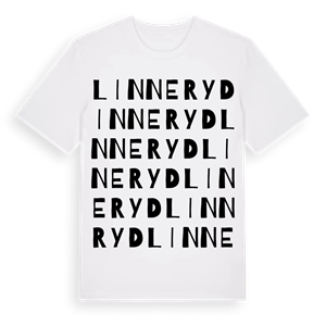 Linneryd ordlek t-shirt – ekologisk bomull t-shirt från Pinshirt
