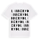 White t-shirt med Linneryd ordlek t-shirt