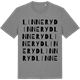 Mid Heather Gray t-shirt med Linneryd ordlek t-shirt