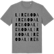Mid Heather Gray t-shirt med Lireboda ordlek t-shirt