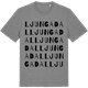 Mid Heather Gray t-shirt med Ljungadal ordlek t-shirt