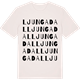 Vintage White t-shirt med Ljungadal ordlek t-shirt