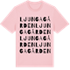 Pink Cotton t-shirt med Ljungagården ordlek t-shirt