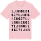 Pink Cotton t-shirt med Ljungberget ordlek t-shirt
