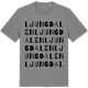 Mid Heather Gray t-shirt med Ljungdalen ordlek t-shirt