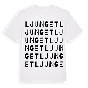 Ljunget ordlek t-shirt – ekologisk bomull t-shirt från Pinshirt