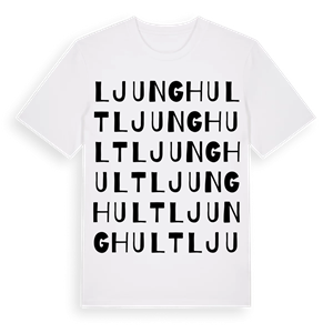 Ljunghult ordlek t-shirt – ekologisk bomull t-shirt från Pinshirt