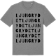 Mid Heather Gray t-shirt med Ljungrydet ordlek t-shirt