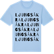 Blue Soul t-shirt med Ljungsåkra ordlek t-shirt
