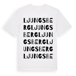 Ljungsberg ordlek t-shirt – ekologisk bomull t-shirt från Pinshirt