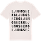Vintage White t-shirt med Ljungsberg ordlek t-shirt
