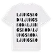White t-shirt med Ljungsboda ordlek t-shirt