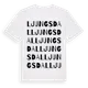 White t-shirt med Ljungsdal ordlek t-shirt