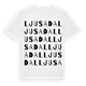 Ljusadal ordlek t-shirt