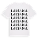 Ljusadal ordlek t-shirt