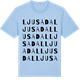 Blue Soul t-shirt med Ljusadal ordlek t-shirt