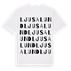 White t-shirt med Ljusalund ordlek t-shirt
