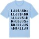 Blue Soul t-shirt med Ljusandal ordlek t-shirt
