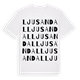 Ljusandal ordlek t-shirt