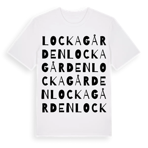 Lockagården ordlek t-shirt – ekologisk bomull t-shirt från Pinshirt