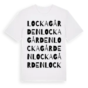 Lockagården ordlek t-shirt – ekologisk bomull t-shirt från Pinshirt